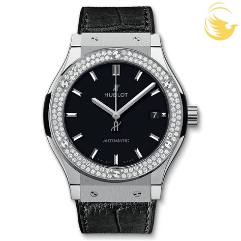 hublot classic fusion 42mm diamond bezel|Classic Fusion Original Black Magic 42 mm .